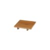 Πιατέλα Παρουσίασης Sushi, από Bamboo, χρώμα Φυσικό, 15x15x2.5cm, Leone