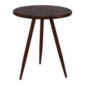 NATURALE Steel Τραπέζι Φ60cm Καρυδί