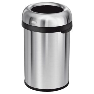 Κάδος απορριμάτων 115L, INOX, ανοιχτός χωρίς καπάκι