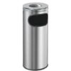 Σταχτοδοχείο δαπέδου INOX, 12lt, φ20.5xΥ59cm