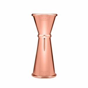 Μεζούρα Japanese Jigger, 25/50ml (εσωτ. 15/25/45ml), 11cm, INOX 18/10, χάλκινη, Lumian