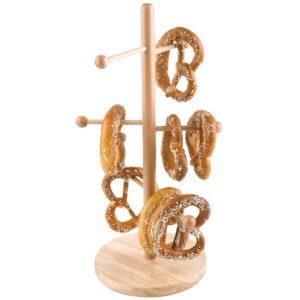 Ξύλινο Stand για Κουλούρι Θεσσαλονίκης φ28xΥ50cm, φυσική οξιά, Garibaldi