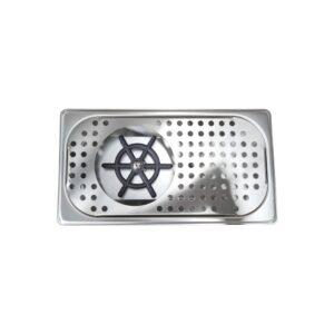 Μπαρ Ματ Σχάρα με RINSER, 32.5x17.5x4cm, INOX