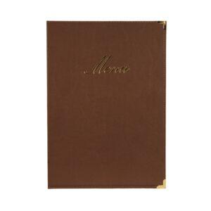 Κατάλογος MENU A4 CLASSIC για Εστιατόρια / cafe 24x36cm, καφέ, SECURIT