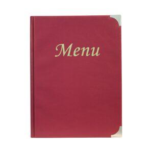 Κατάλογος MENU BASIC A4 για Εστιατόρια / cafe 24x34cm, κόκκινος, SECURIT