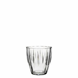 Γυάλινο Ποτήρι Σκαλιστό Χαμηλό, 27.5cl, φ8.5x8.7cm, DIAMOND, PASABAHCE
