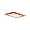 Δίσκος παρουσίασης INOX, σε χρώμα χαλκού (copper), σφυρήλατος, 30.5x21x1.3cm, Leone