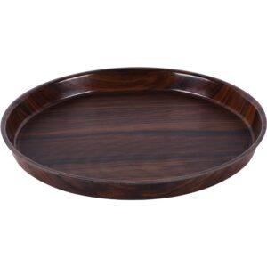 Δίσκος laminated με αντιολισθητική επιφάνεια, βαθύς, φ42cm, χρώμα ξύλου