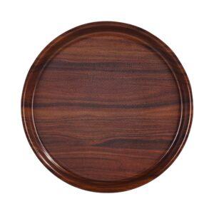 Δίσκος laminated με αντιολισθητική επιφάνεια, στρογγυλός φ35.5cm, χρώμα ξύλου