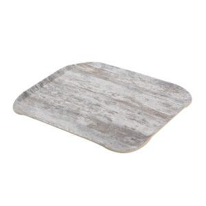Δίσκος σερβιρίσματος Fiberglass & Fast Food πολυτελείας, 33x43cm, γκρι ανοιχτός