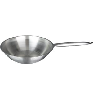 Τηγάνι WOK ανοξείδωτο 18/10, 34cm, Ελληνικής Κατασκευής