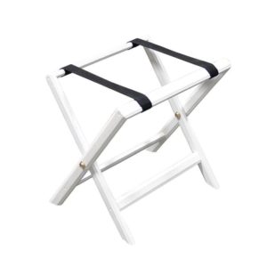 Αναδιπλούμενη ξύλινη μπαγκαζιέρα 50x38x49cm, βαμμένη λευκή