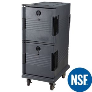 Διπλό Ισοθερμικό κιβώτιο τροφίμων NSF, Τροχήλατο, για 10 x GN1/1 - 6,5cm