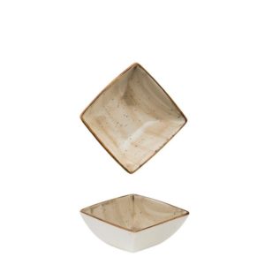 Μπωλ Bone China τετράγωνο 9.7x9.7x4.1cm, μπεζ, M1934
