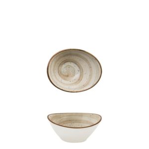 Μπωλ Bone China οβάλ 9.9x7.9x4.4cm, μπεζ, M1934