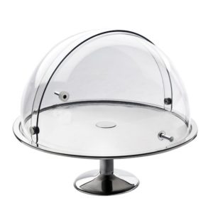 Βάση Τούρτας Ανοξείδωτη 18/10, Φ38cm με ROLL-TOP καπάκι, urban buffet