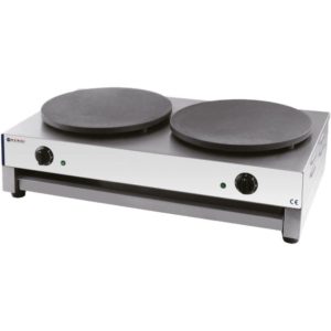 Κρεπιέρα Ηλεκτρική Διπλή 2x3 KW, 2x Φ40cm