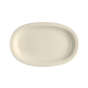 Πιατέλα Οβάλ πορσελάνης 36cm, Σειρά SLIM, κρεμ, LUKANDA