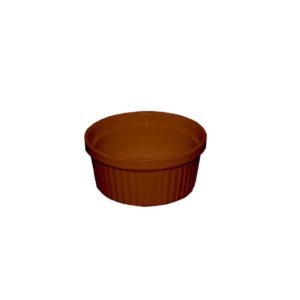 Μπωλ Σουφλέ (Ramequin), Πορσελάνης Πυρίμαχο 20cl, Φ9x4,8 cm, Καφέ