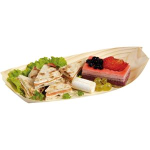 Ξύλινo καραβάκι παρουσίασης 31x11.7cm, Μιας χρήσης