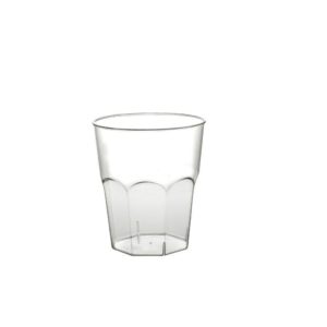 Πλαστικό ποτήρι PS μίας χρήσης 20cl διαφανές