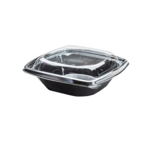 Σκεύος PET Μαύρο Ορθογώνιο 750cc,18,5x11,5x5cm, με Καπάκι