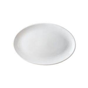 Πιάτο Οβαλ πορσελάνης 31cm, Σειρά VECTOR, λευκό, LUKANDA