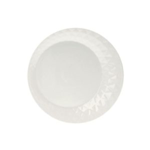 Πιάτο Ρηχό Πορσελάνης Φ27cm, Σειρά DIAMANTE, λευκό
