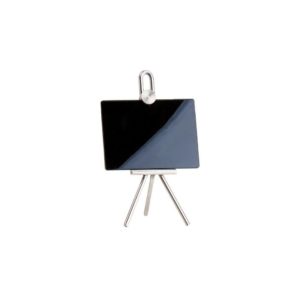 Ταμπελάκι Plexi-Glass μαύρο, 10x7cm, για την βάση 33096, Abert