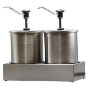 Διπλός Διανεμητής με INOX κάδο 18/10, 2x3LT, δόση έως 35γρ, 37x18.7xΥ30cm, HOVICON