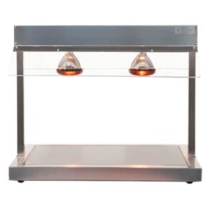 Θερμαινόμενη βάση Carving Station GN2/1 με INOX επιφάνεια, 2 λάμπες Halotherm, 2.5ΚW