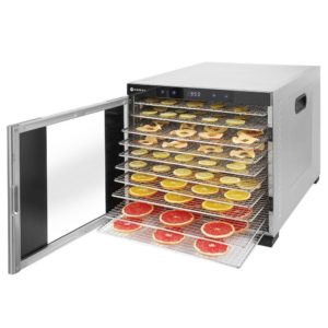 Αποξηραντής για 10 σχάρες 40x39.5cm, 35-75°C, 1000W, 41.7x53.5xΥ43cm, HENDI